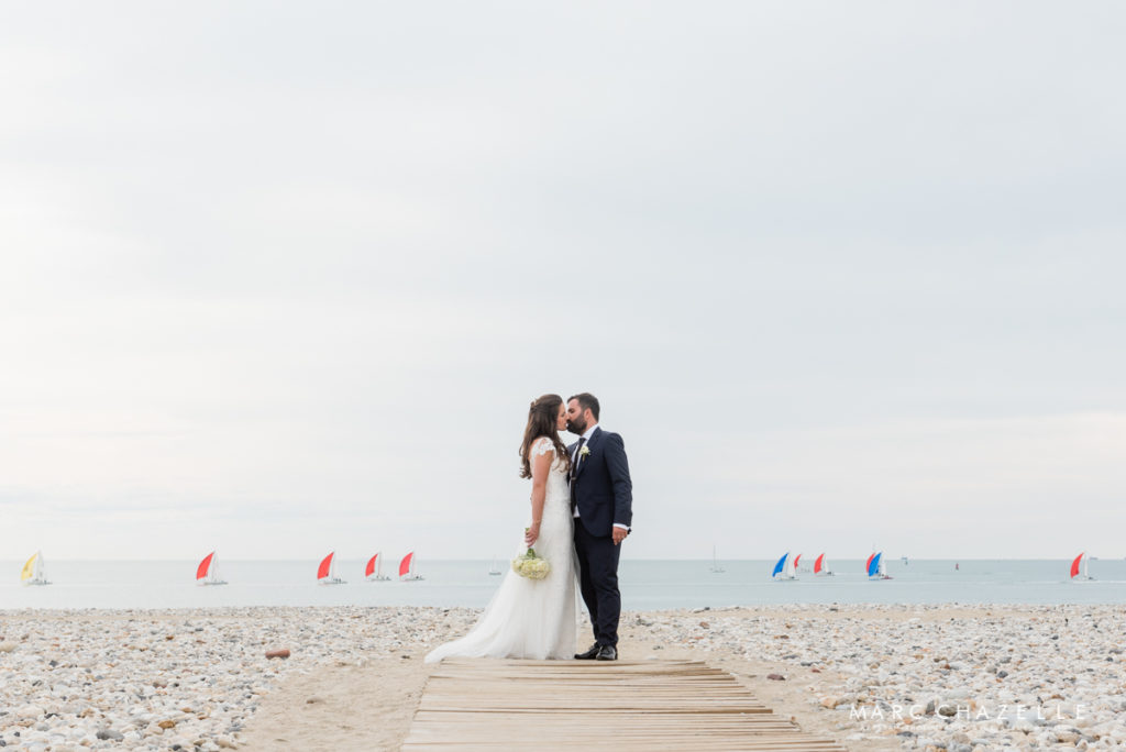 Photo de couple sur la plage du Havre