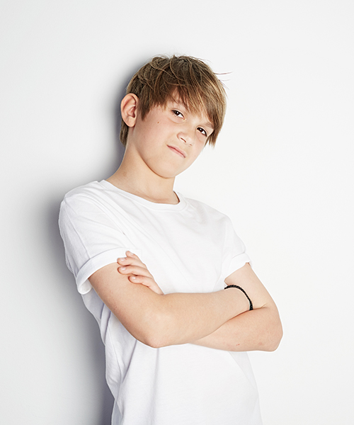 Photo d'enfant en studio à Beuvron en Auge en Normandie